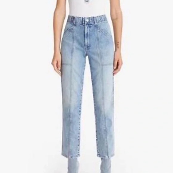 MOTHER High-Rise Elastic Waist Mom Jeans - Picture 8 of 10
